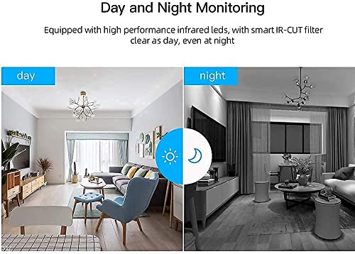 TECHNOVIEW Wireless Full HD 1080p Motion Detection Smart CCTV Security Voice Camera V380 PRO App Control Mobile Connectivity Night Vision, (IP Camera) 7 515zgYICgsL