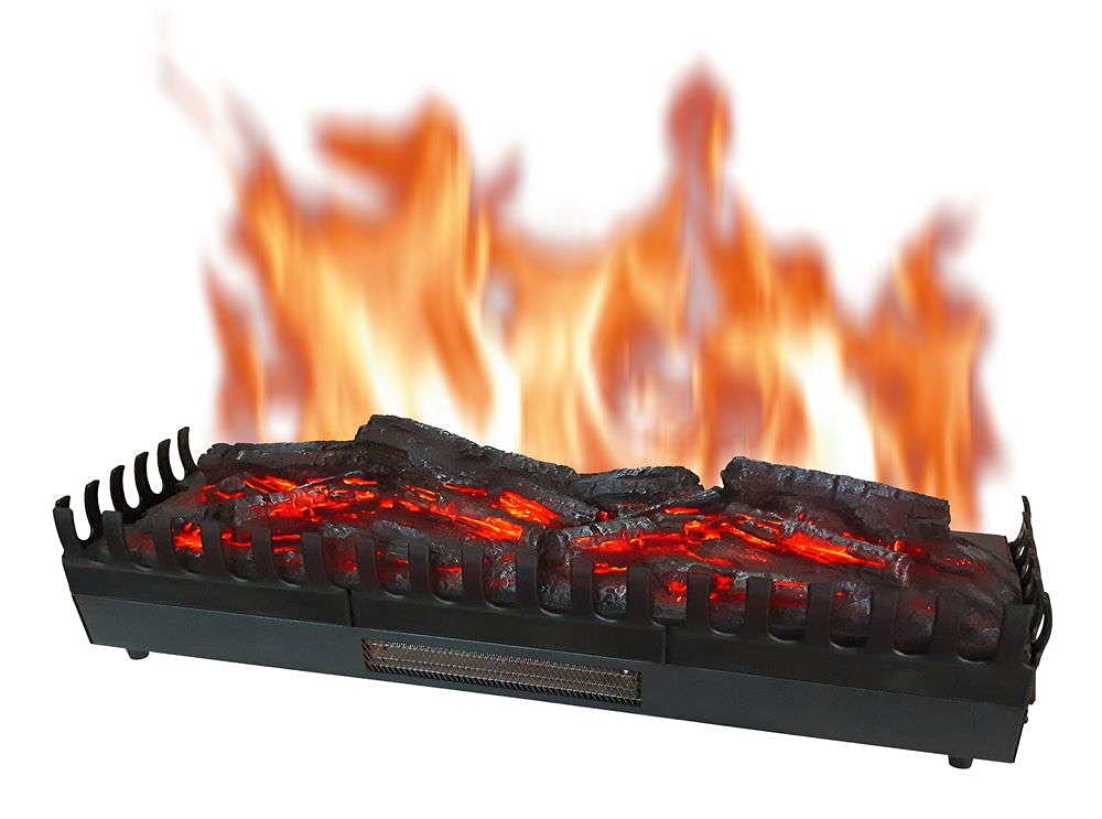 CHEMIN'ARTE Camino elettrico con Effetto Fiamma 3XL - Legno Sintetico - 110 x 23 x 24 cm - Fuoco Elettrico - Riscalmento 2000W