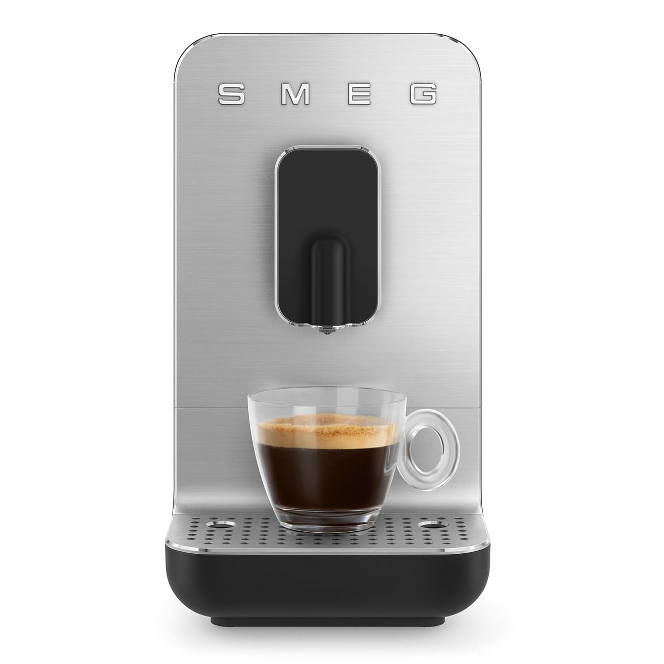 Smeg BCC11BLMEU - Cafetera automática con función de vapor, color negro