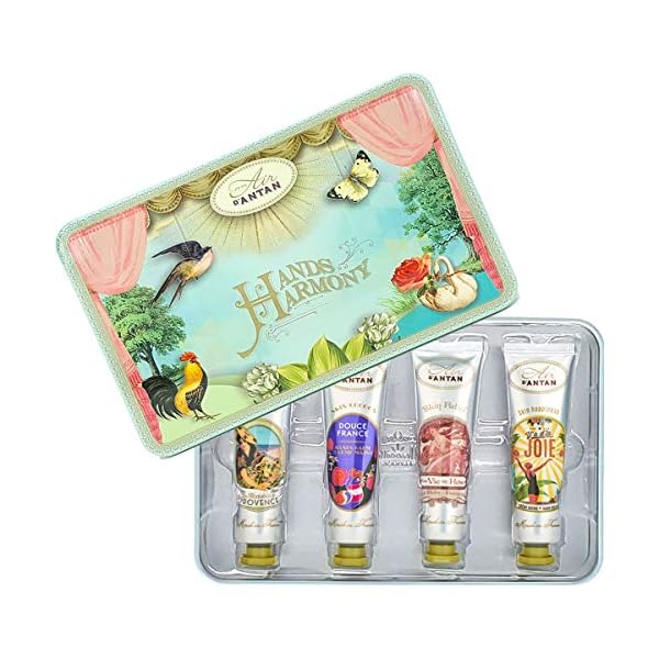 Valentinstag Geschenkset Frauen 4 Handcreme Un Air D'Antan - Hübsche Metallbox - Shea Butter - Geschenke Für Mama… – Bild 4