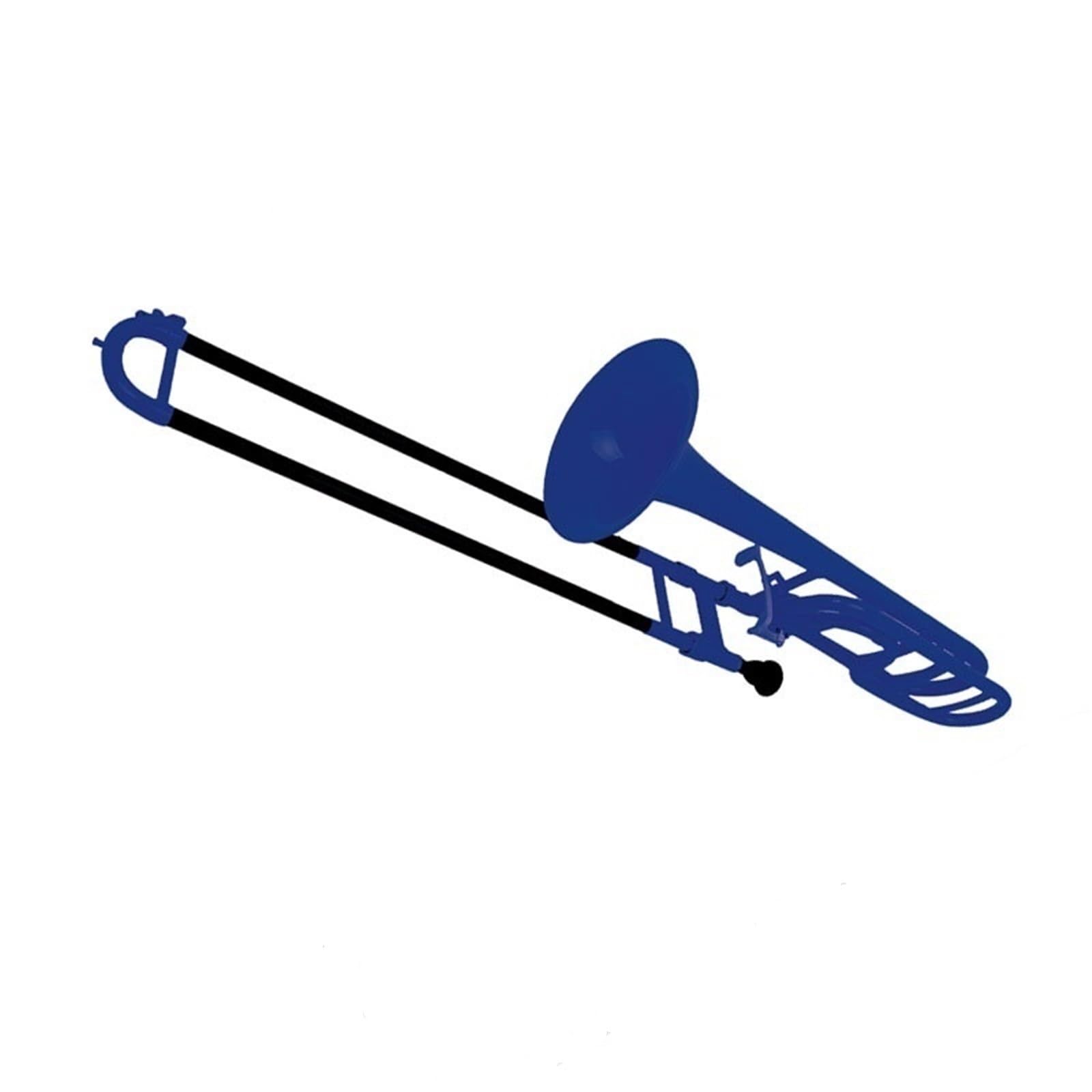 B-Tenorposaune Aus Kunststoff Blechblasinstrument Für Anfänger Abgestufte Prüfungen Und Professionelle Aufführungen Profiposaune(Blue)
