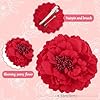 JYNVO Lot de 2 broches à fleurs, épingles à cheveux, accessoires pour coiffure, danseuse de flamenco, mariée, femme, fille, Séville, fête, mariage #1