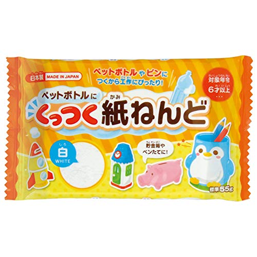 Amazon.co.jp: ペットボトルにくっつく紙ねんど55g 日本製 33
