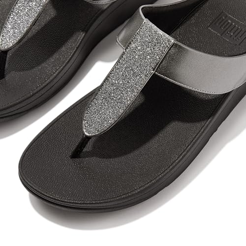 Image of FitFlop Women's FINO Glitterdust Metallic Toe Post Flip Flop Sandal