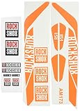 Color: naranja Ecoshirt Pegatinas Stickers Fork Rock Shox Rs1 2017 Am173 Aufkleber Decals Autocollants Adesivi Forcela, Naranja