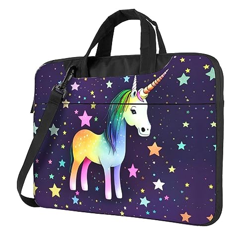 One-horse star - Bolso bandolera multifuncional para ordenador portátil de 14.96 pulgadas de largo, maletín de hombro