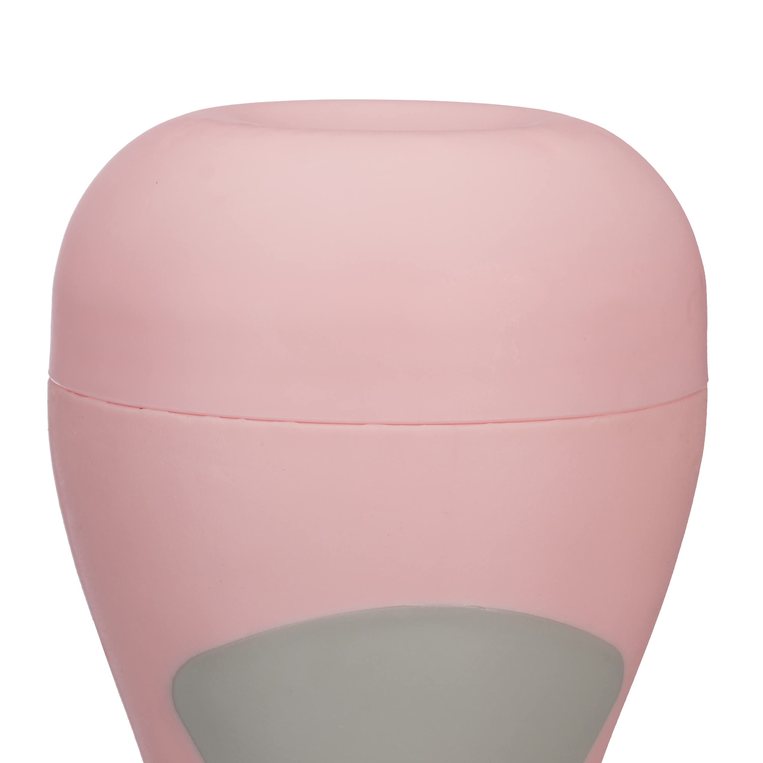 Relaxdays Hantle regulowane, zestaw 2 sztuk, regulowane ciężarki 1 kg, 1,5 kg, 2 kg, gumowane, krótkie hantle dla kobiet, różowe