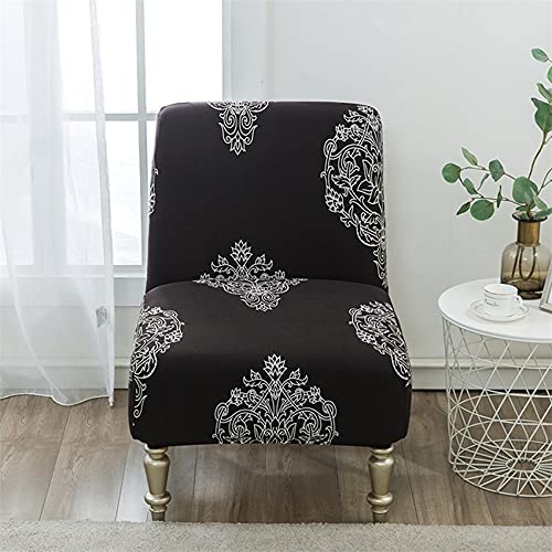 Armless Single Sofa Chair Covers, Armless Dining Chair Kussenovertrekken Afneembare elastische Tub stoelhoezen, Wasbare… - Afbeelding 3