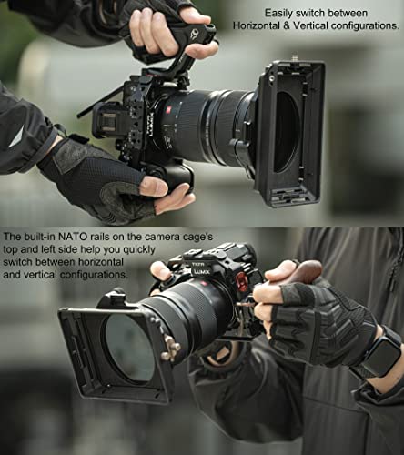 Tilta TA-T50-FCC-B-B Camera Cage for Lumix S5 II Lumix S5 IIX Camera Rig - Black (Full Cage- Black) - Image 4