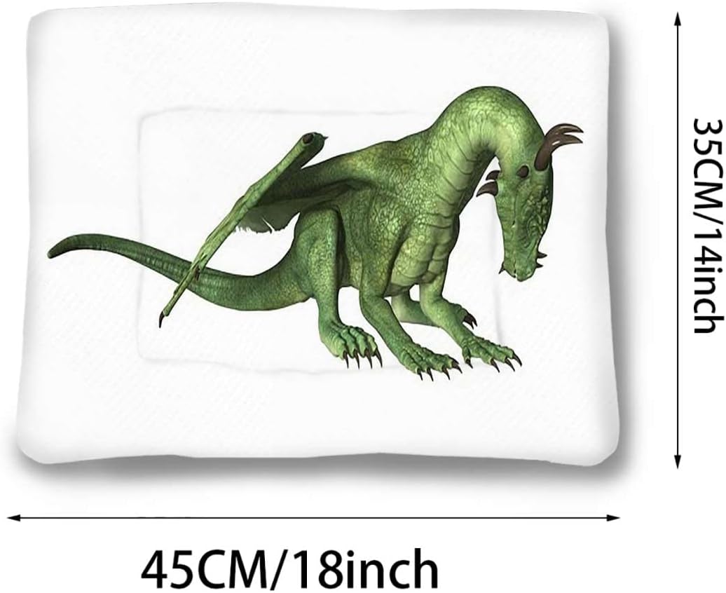 review White Green Thermal Pet Mat Bed Liner Ugly Dragon Legacy Overlord Dragon Ultra Soft Warm Plush Puprug Puppy Bed Cushion Animal 14
