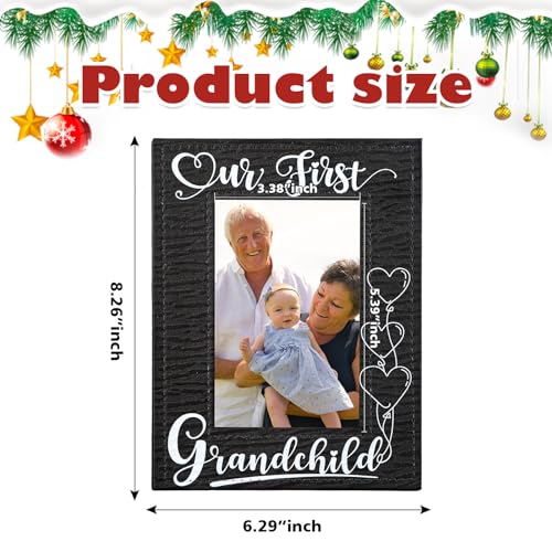 Flyabfirsttimegrandparentsgiftsourfirstgrandchildpictureframeleathergrandparentspictureframefornewgrandparentschristmasgiftsforfirsttimegrandmapictureframegrandparentsdaygif Urban Country Home Decor Flyab first time grandparents gifts our first grandchild picture frame leather grandparents picture frame for new grandparents christmas gifts for first time grandma picture frame grandparents day gif urban country home decor