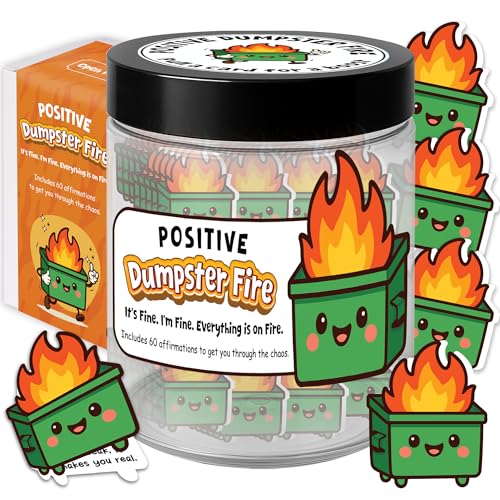 Emotional Supports Dumpster Fire Jar, 60 Positive...