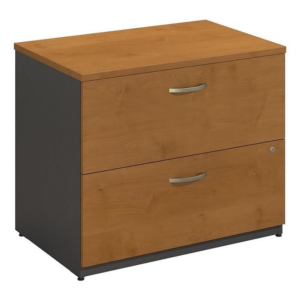 Bush Business Furniture - Cassettiera Laterale 36" Hansen Cherry | 2 Cassetti Per Ufficio | Resistente E Sicura - 2