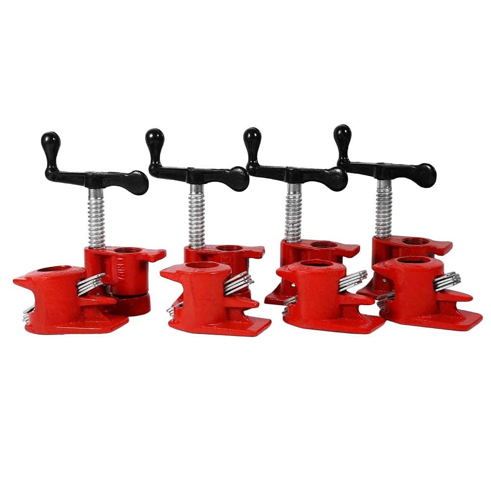 Set di morsetti a vite, 3/4 pollici, morsetto in legno e metallo, set per tubi a sgancio rapido, per la lavorazione del legno