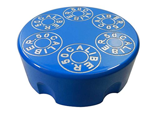 Billet Aluminum Gas Cap - Powdercoated Blue - Fits Polaris RZR, Ranger, General, Sportsman, Slingshot, Canam Maverick Models [5349-A2]