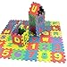 Dreamsbox Tappeto Puzzle Bambini Soffice Schiuma Eva Tappeto da Gioco 36 Pezzi Tappeto Puzzle 26 Lettere dell'alfabeto e Numeri da 0 a 9 Gioco didattico 6 x 6 cm