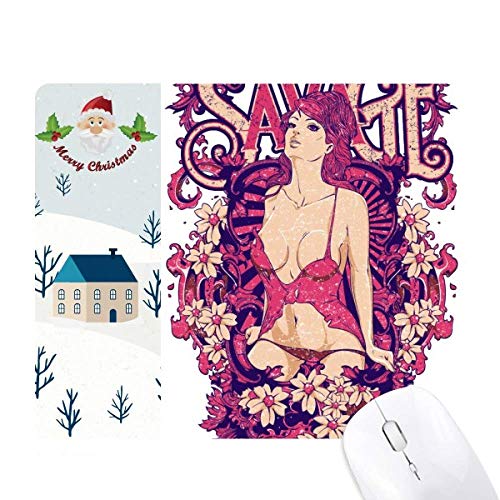 Tapis de souris seins idée cadeau de Noël original et rigolo pour décorer le bureau