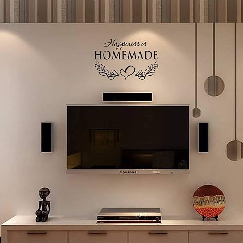 Miniatura 4 de Happiness is Homemade Flower - Vinilo tallado con letras separadas para sala de estar, decoración del hogar, plantilla, letras artísticas, murales,