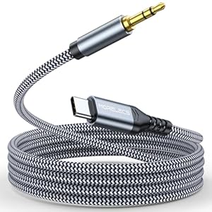 Aux to USB C, USB C to 3.5mm Audio Aux Jack Cable 3.3 ft, Type C to Aux Headphone Male Cord Car Aux Cable Compatible with iPhone 16 15/15Plus/Pro/Pro Max, Galaxy S24/23 iPad Pro Air Pixel