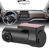 Lente gran angular de 170 grados y rotación de 360 ​​grados, fácil de operar para una vista más amplia que la tradicional. con gran apertura F2.0, es fácil ver el estado de la carretera en ambos lados durante el día y la noche.