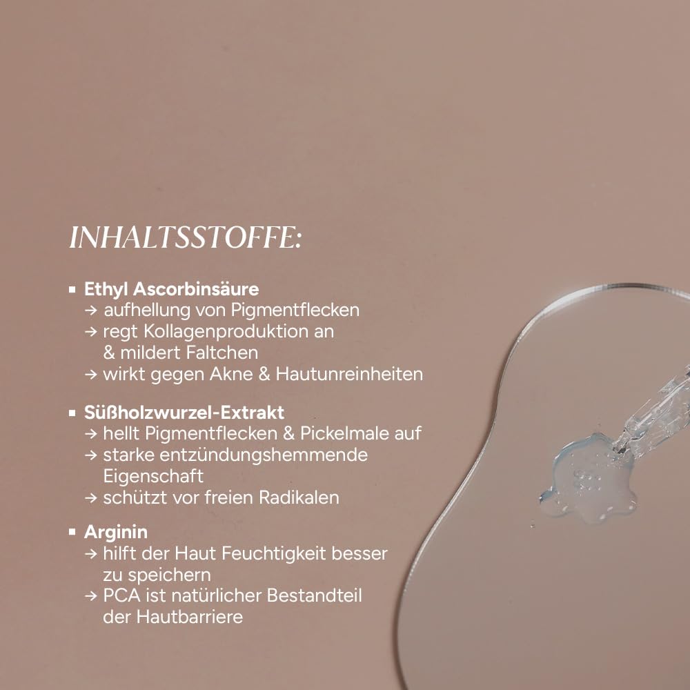 JUNGLÜCK Vitamin C Intensiv Serum – Hochdosiertes Well Aging Gesichtsserum
