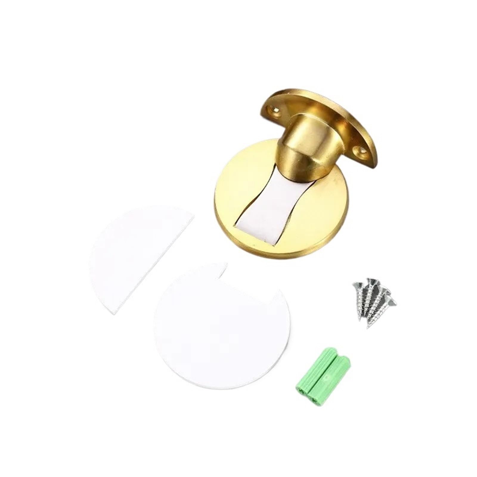 Xctdsvah Golden-1Pc Door Stop Invisible Magnetic Stainless Steel Punch-Free Windproof Mechanical Self-Locking Door Stop(Golden-1Pc)