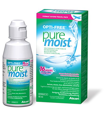 OPTI-FREE PureMoist – Pflegemittel für Kontaktlinsen – Format Reise 90 ml