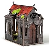 Lost Cathedral Miniature Kit - DIY Miniature House Kit for Adults, Teens, Dollhouse Booknook Bookshelf Insert Decor with LED Light, 3D Wooden Puzzle Gifts for Family, Friends