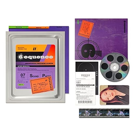 MAMAMOO MOON BYUL - 3rd Mini Album [6equence] (VER.01) CD-R + Photo Book + Film Sticker Binder + Film Sticker + Mini Poster Set + Receipt Message + POP-UP Card + Photo Card