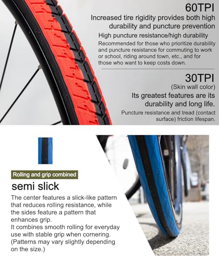 Image of GORIX Road Bike Tire 700x23C 25c 28C 32c 35c Cycling Bicycle (Gtoair)