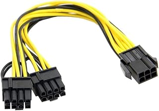 BitcoinMerch.com - VGA Cable Extender Splitter, Female 6pin to Dual Male 8-pin (6+2) 7