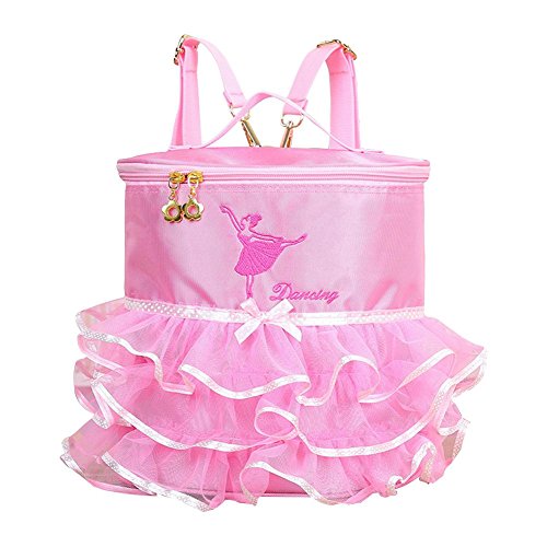 Cheerfulus Mochila de Ballet para niñas  Bailarina Pincess Vestido de Bordado con tut