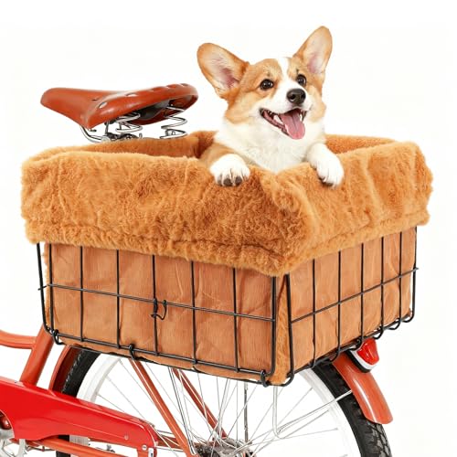 Best Dog Bicycle Basket for Safe and Stylish Pet Rides 2024 4 Xixter Pet Bike Basket Liner Comfortable and Warm with Easy ...