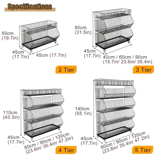 Freistehendes Rollregal mit mehreren Ebenen, perfekt für die Organisation von Küchen-, Veranda- und Heim-Displays – mobiler Mehrzweckwagen für einfachen Zugriff