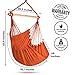 Hammock Sky XXL Hammock Chair Swing - Perfect for Patio, Porch, Bedroom, Backyard, Indoor & Outdoor - Includes Hanging Hardware + Portable Cup Holder (Peach Echo)