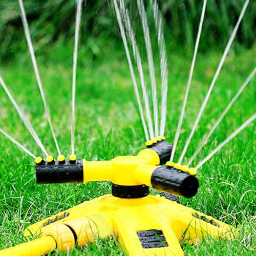 Sprinkler à pelouse Rotation à 360 degrés réglable | Sprinklers du Jardin d'arrosage de pelouse, système d'irrigation Rotatif Automatique avec Un pulvérisation réglable pour Une Couverture Grande