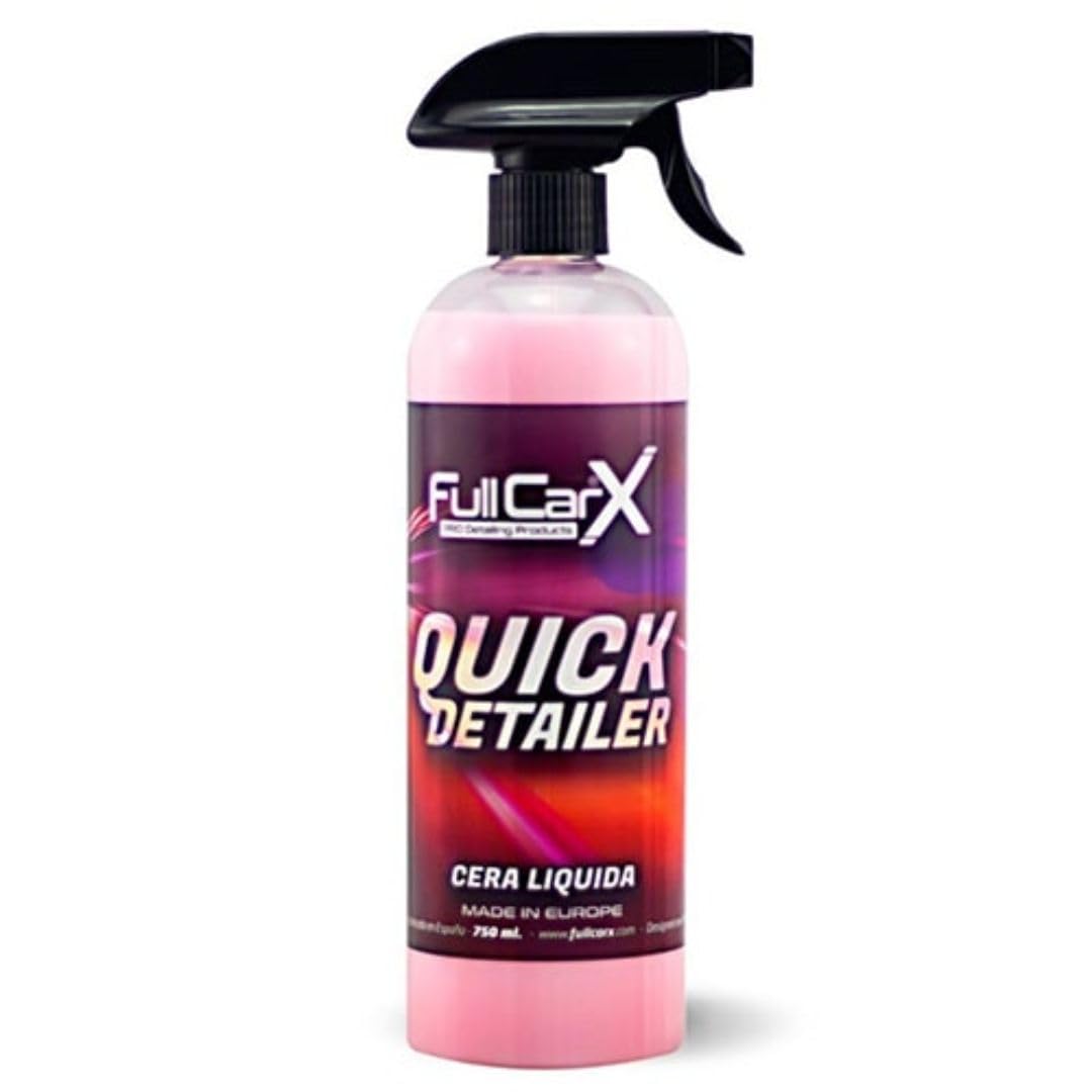 AutoFullCar FullCarX Kit de nettoyage pour voiture intérieure et extérieure 3 x 750 ml, shampooing actif, cire liquide, nettoyant tableau de bord, produits de nettoyage et d'entretien du véhicule