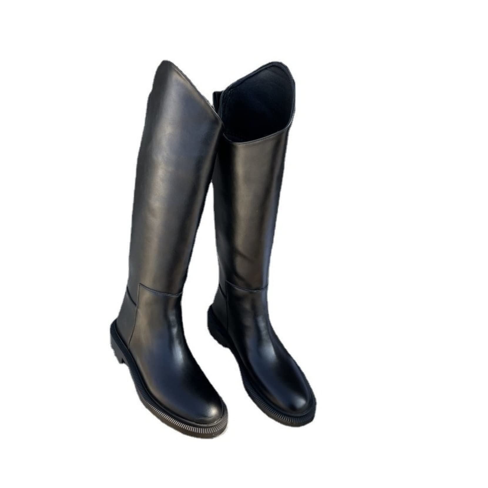 chunky low heel boots