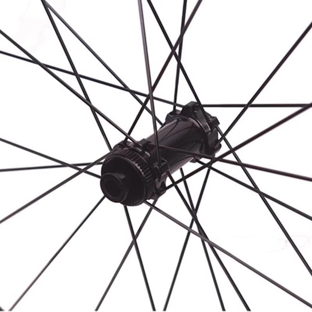 Ruote per Freni A Disco 50Mm Set Ruote da Corsa in Carbonio 700C Center Lock per ASSE Passante 21Mm Larghezza Interna Compatibile con Copertoni A Spago E Tubeless, Sistema A Cricchetto 36T