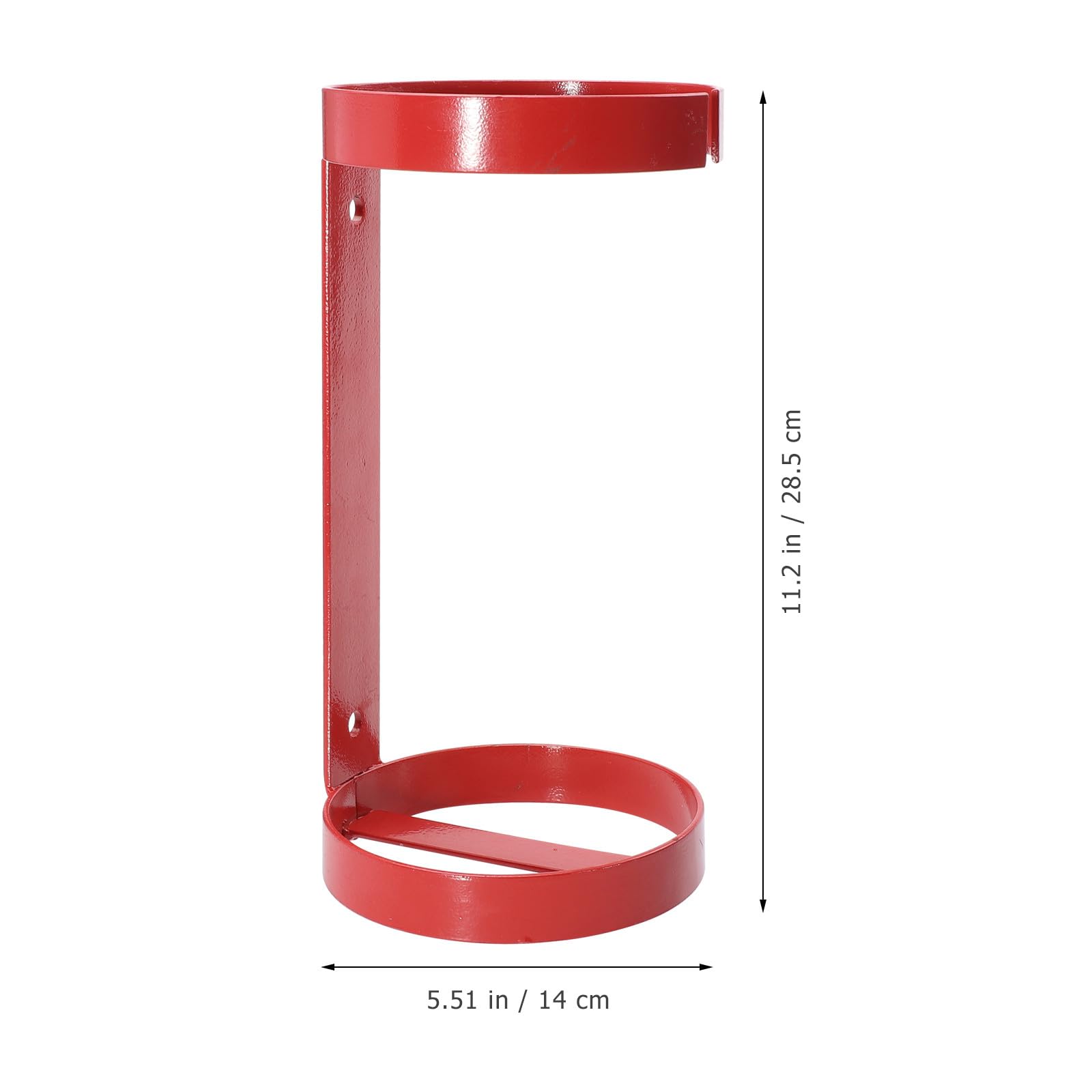 Toddmomy Soporte de Pared para Extintor de Incendios de Hierro 4kg Doble Aro Abierto, Estante Resistente para Extintores, Accesorio Seguro para Protección contra Incendios en Hogar