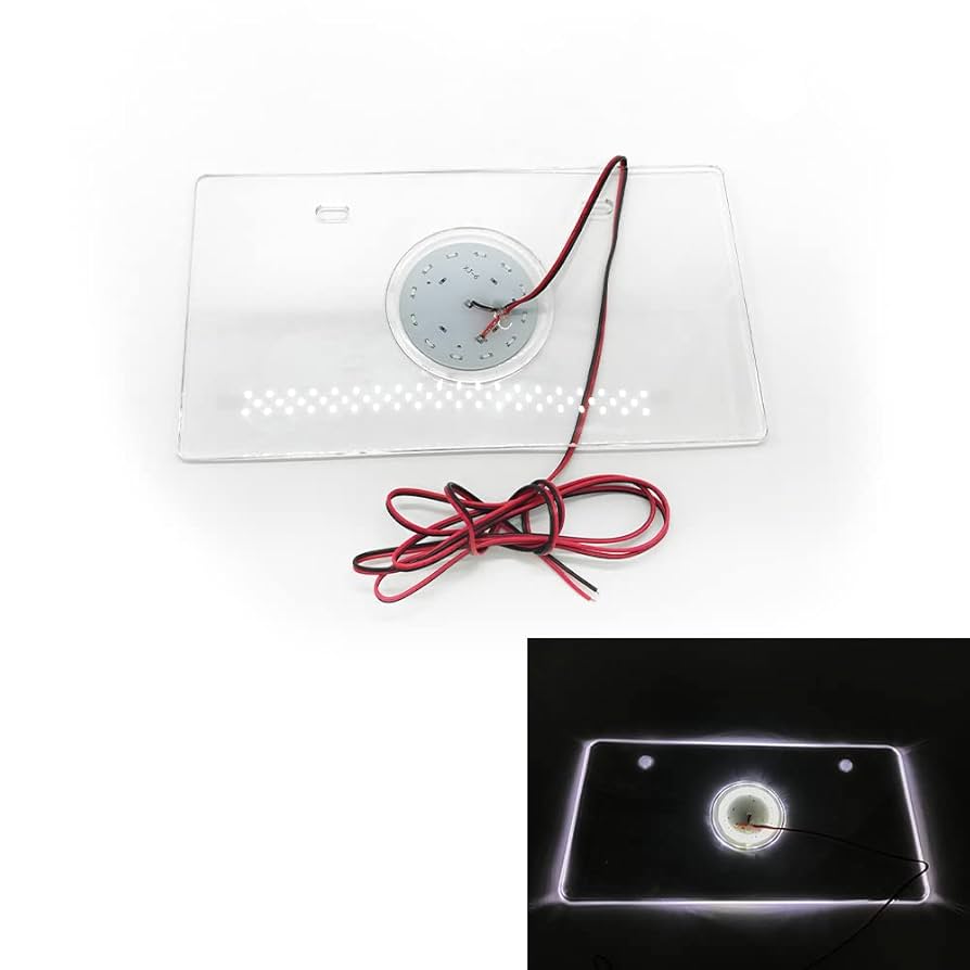 Amazon | 12V車 専用 アクリルナンバープレート LED搭載