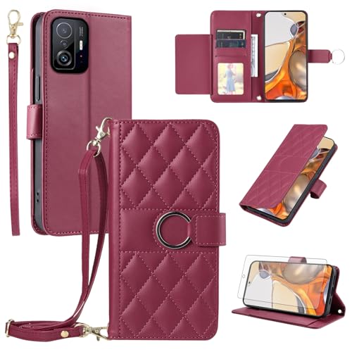 Étui Xiaomi Mi 11T antichoc pliable en cuir pour éviter les rayures