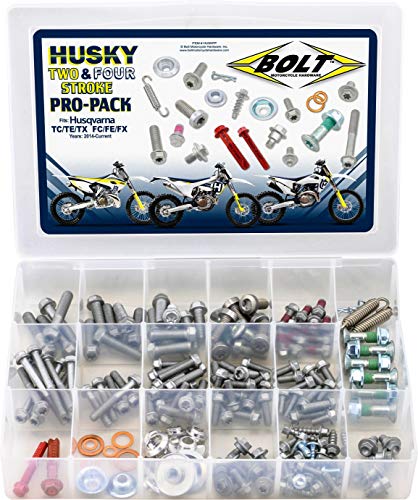 Bolt Mc Hardware HUSKPP Husqvarna Pro Pack Fastener Kit, Metallic, Fitment Specific , Black