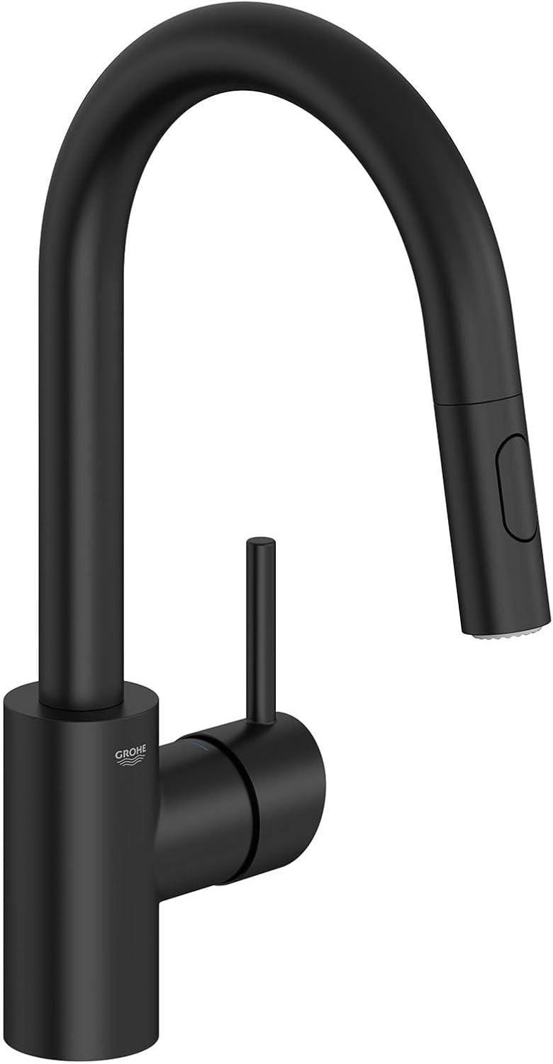 Grohe 314792431 Concetto Pull-Down Bar Faucet, 1.75 GPM, Matte Black