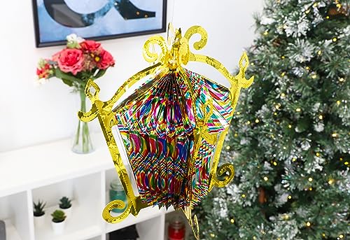 Christmas Concepts® 3D Multi Coloured Foil Christmas Lantern - Image 5