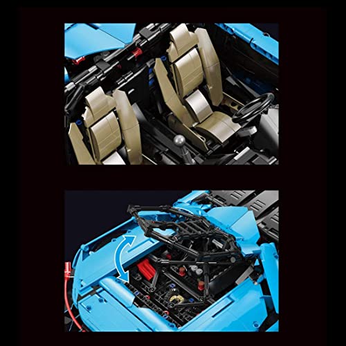 OWAHO Technologie Bausteine Lam-Borg-Hini Centenario LP770-4 Supercar Model Kit, Technic Sport Car 3890 Teile… – Bild 8