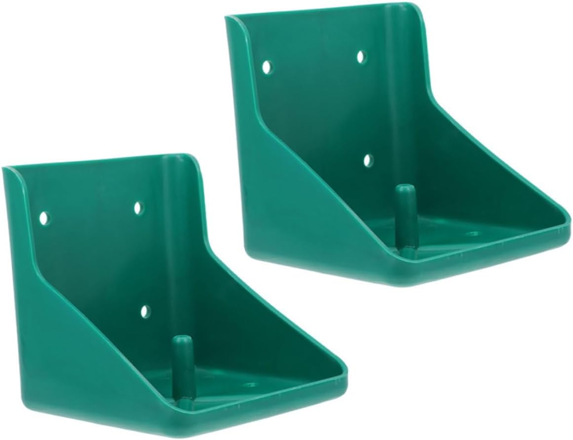 GALPADA 2pcs Farm Salt Feeder Box Convenient Mineral Feeder Holder for Goats Sheep Horses Smooth Surface Easy to Clean Assemble Salt Block Feeding Accessory