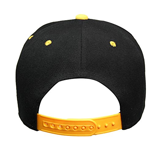 Image of Gelante Plain Blank Flat Brim Adjustable Snapback Baseball Caps LOT 6 Pack