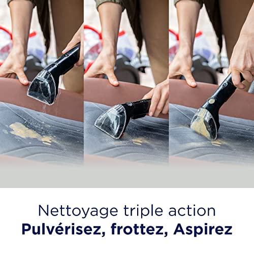 BISSELL SpotClean ProHeat Carpet Vacuum Cleaner, Multi-Surface Stain Cleaner, Carpets, Upholstery, Stairs and Car, Formula and Accessories Included, 330 W, 74 dB, 36988