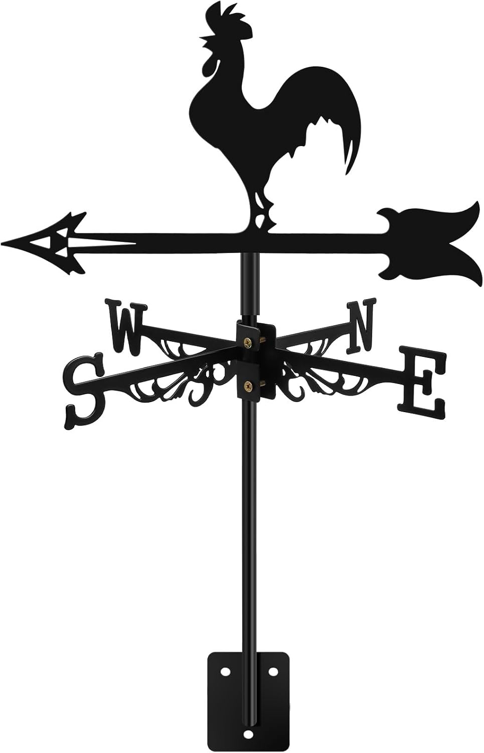 Chicken Wind Vane Rustproof Wind Direction Indicator Decorative Rooster